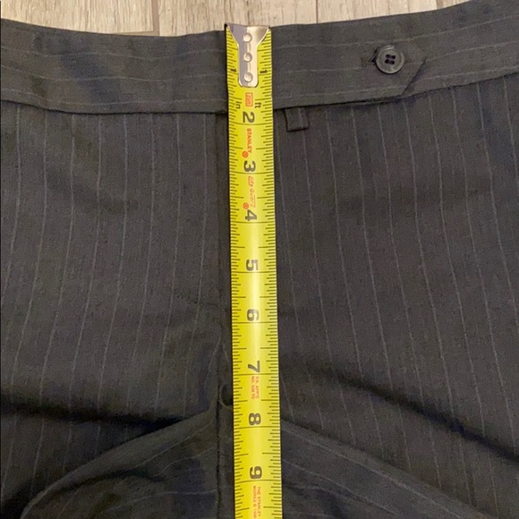 Calvin Klein Gray Pinstripe Dress Work Career Pant - Picture 9 of 11